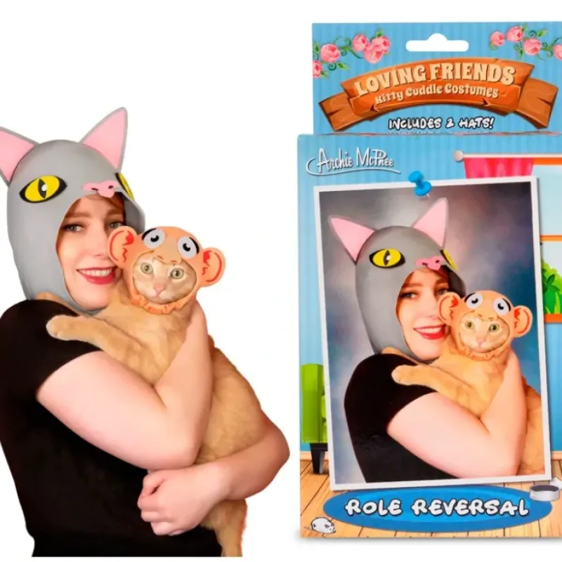 Egpull<Kitty Cat Costume Kit (Owner & Pet Role Reversal) Funny GaG - Archie McPhee - Miniature Marvels: Airplane Models & Painted Dice
