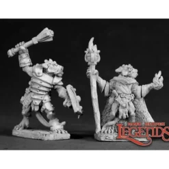 Miniature<Kobold Leader and Sorcerer: Dark Heaven Legends RPR 03024 - Miniature Marvels: Airplane Models & Painted Dice