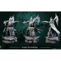 Miniature<Krovar the Undying, 32mm - Miniature Marvels: Airplane Models & Painted Dice