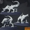 Miniature<Lahith The Lizard - Miniature Marvels: Airplane Models & Painted Dice