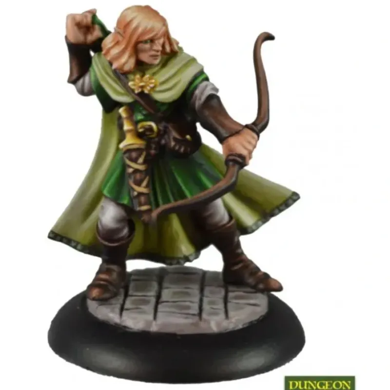 Miniature<Lanaerel Grayleaf, Elf Ranger: Dungeon Dwellers RPR 07006 - Miniature Marvels: Airplane Models & Painted Dice