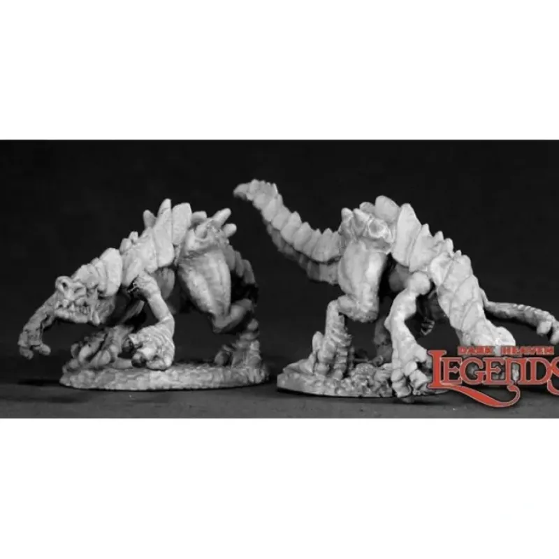 Miniature<Lizard Hunting Pack: Dark Heaven Legends RPR 02331 - Miniature Marvels: Airplane Models & Painted Dice