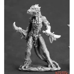 Miniature<Lizardman Shaman: Dark Heaven Legends RPR 03607 - Miniature Marvels: Airplane Models & Painted Dice