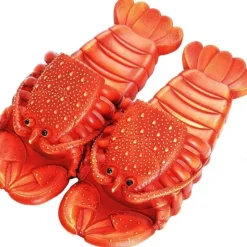 Egpull<Lobster Sandal Slippers Loafer Beach Casual Shoes - Funny Gag Gift - LARGE - Miniature Marvels: Airplane Models & Painted Dice