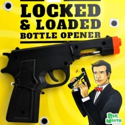 Egpull<Locked & Loaded Gun Beer Bottle Cap Opener - 007 James Bond Bar Tool - BigMouth - Miniature Marvels: Airplane Models & Painted Dice