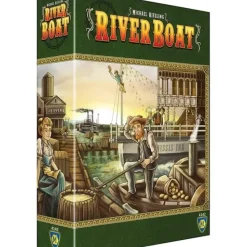 Board Game<Lookout Games: Riverboat LKG LK3526 - Miniature Marvels: Airplane Models & Painted Dice