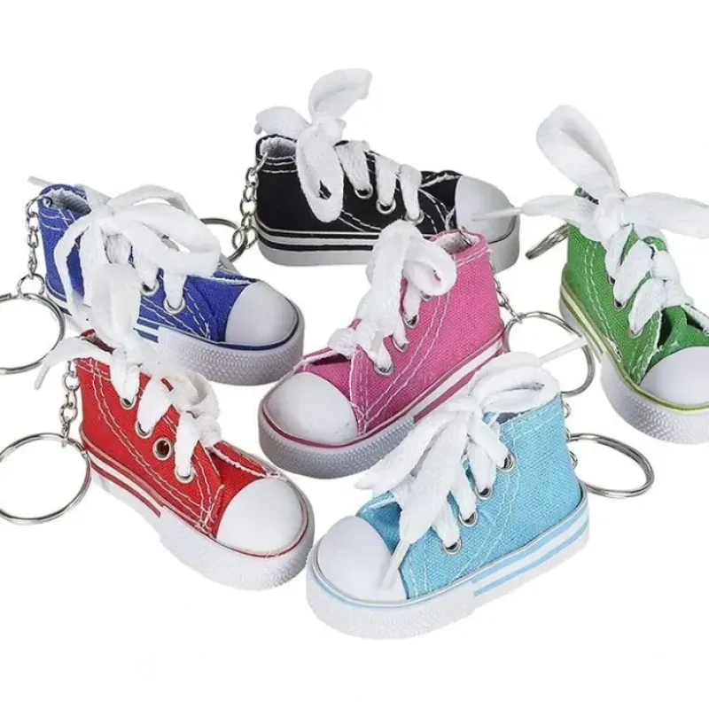 Egpull<Lot of 120 Canvas Sneaker Tennis Basketball Shoe Keychain Party Prize Favors - Miniature Marvels: Airplane Models & Painted Dice