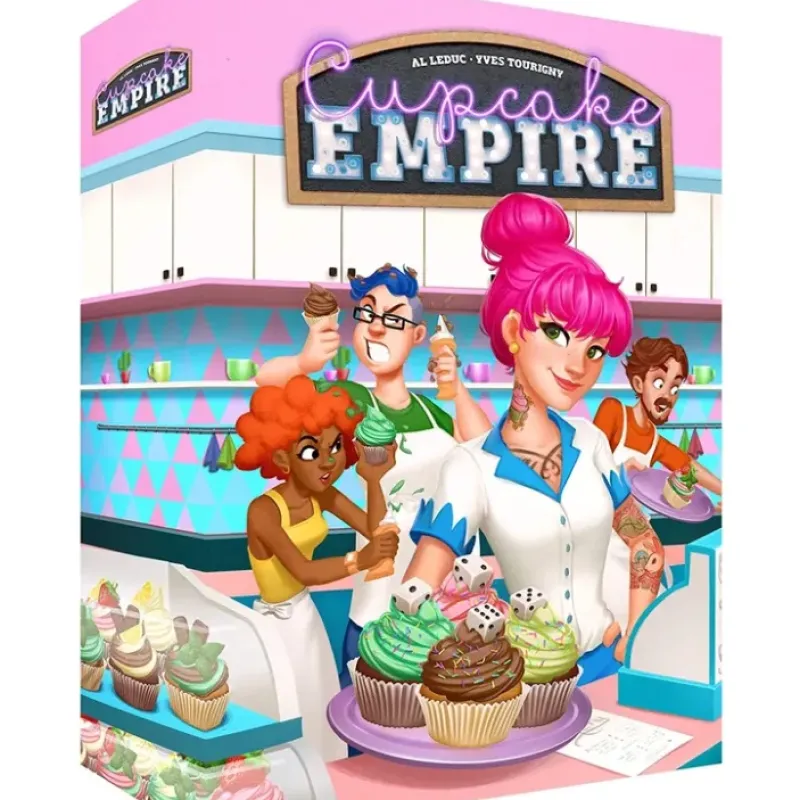 Board Game<Ludonova: Cupcake Empire ASM LDNV03 - Miniature Marvels: Airplane Models & Painted Dice