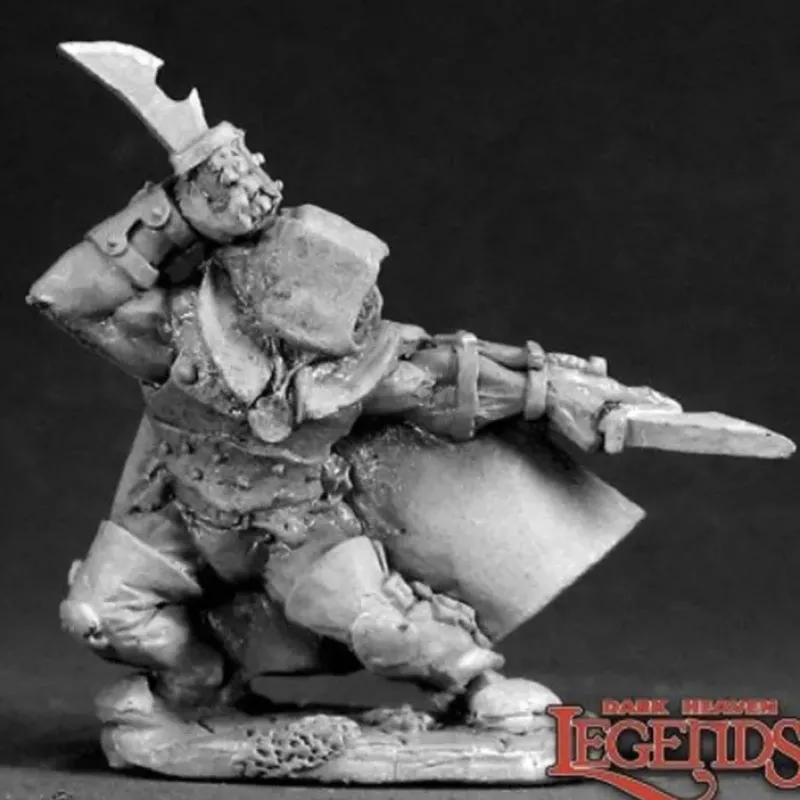 Miniature<Mag Blackscar, 1/2 Orc: Dark Heaven Legends RPR 03070 - Miniature Marvels: Airplane Models & Painted Dice