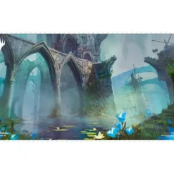 Accessories<Magic the Gathering CCG: Ravnica Remastered Playmat from the House Dimir - Miniature Marvels: Airplane Models & Painted Dice