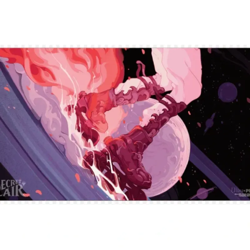 Accessories<Magic the Gathering CCG: Secret Lair Holiday 2023 - Through the Wormhole Playmat v2 - Miniature Marvels: Airplane Models & Painted Dice