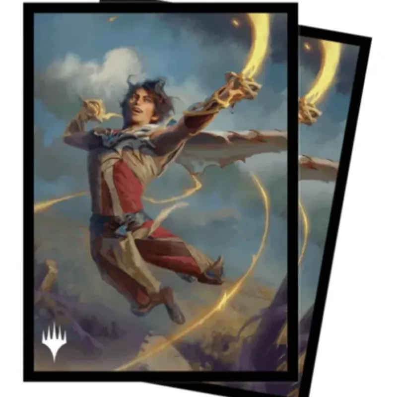 Accessories<Magic the Gathering CCG: Wilds of Eldraine 100ct Deck Protector Sleeves v2 - Miniature Marvels: Airplane Models & Painted Dice