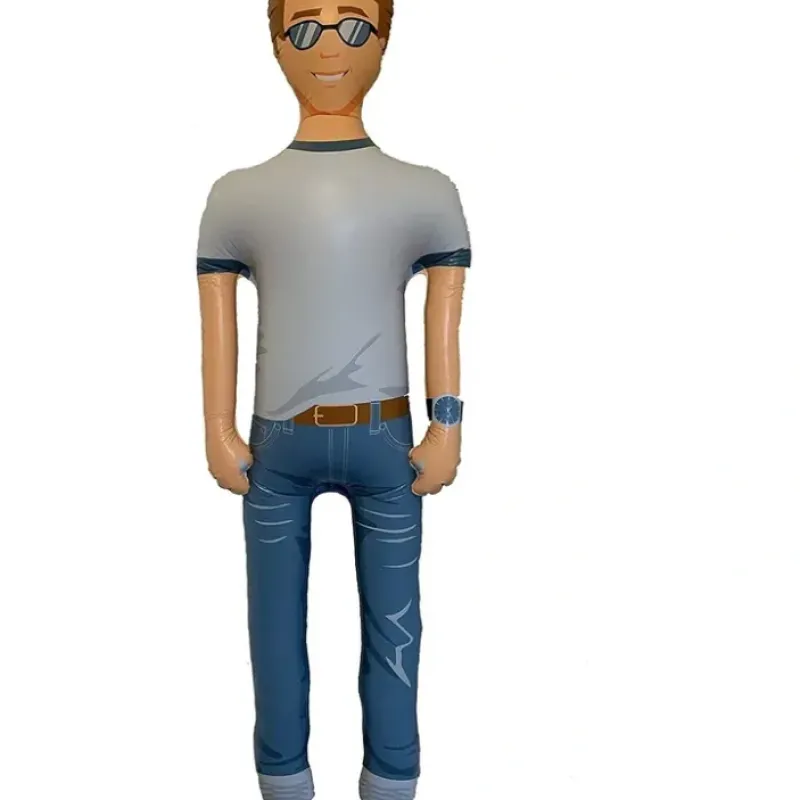 Egpull<Man Akin: Inflatable John - The Talking Husband Boyfriend Substitute (Like a Guy, but Easier) - Miniature Marvels: Airplane Models & Painted Dice