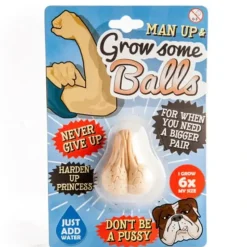 Egpull<Man up & Grow A Pair of Balls Funny Gag Prank Joke Novelty Gift - Grows in water - Miniature Marvels: Airplane Models & Painted Dice
