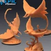 Miniature<Manta Rays - Miniature Marvels: Airplane Models & Painted Dice