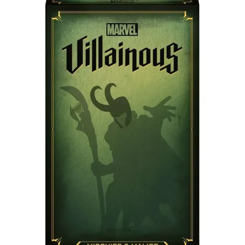 Board Game<Marvel Villainous: Mischief & Malice RVN 60001912 - Miniature Marvels: Airplane Models & Painted Dice