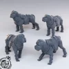 Miniature<Mastiff Set - Miniature Marvels: Airplane Models & Painted Dice