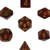 Dice<Mercury: Speckled Polyhedral Dice Set (7's) CHX 25323 - Miniature Marvels: Airplane Models & Painted Dice