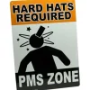 Egpull<Metal Sign "Hard Hats Required - PMS ZONE" Funny Female Office Wall Decor #H-11 - Miniature Marvels: Airplane Models & Painted Dice
