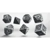 Dice<Metal Steampunk Dice Set (7) QWS SMST35 - Miniature Marvels: Airplane Models & Painted Dice