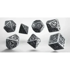 Dice<Metal Steampunk Dice Set (7) QWS SMST35 - Miniature Marvels: Airplane Models & Painted Dice