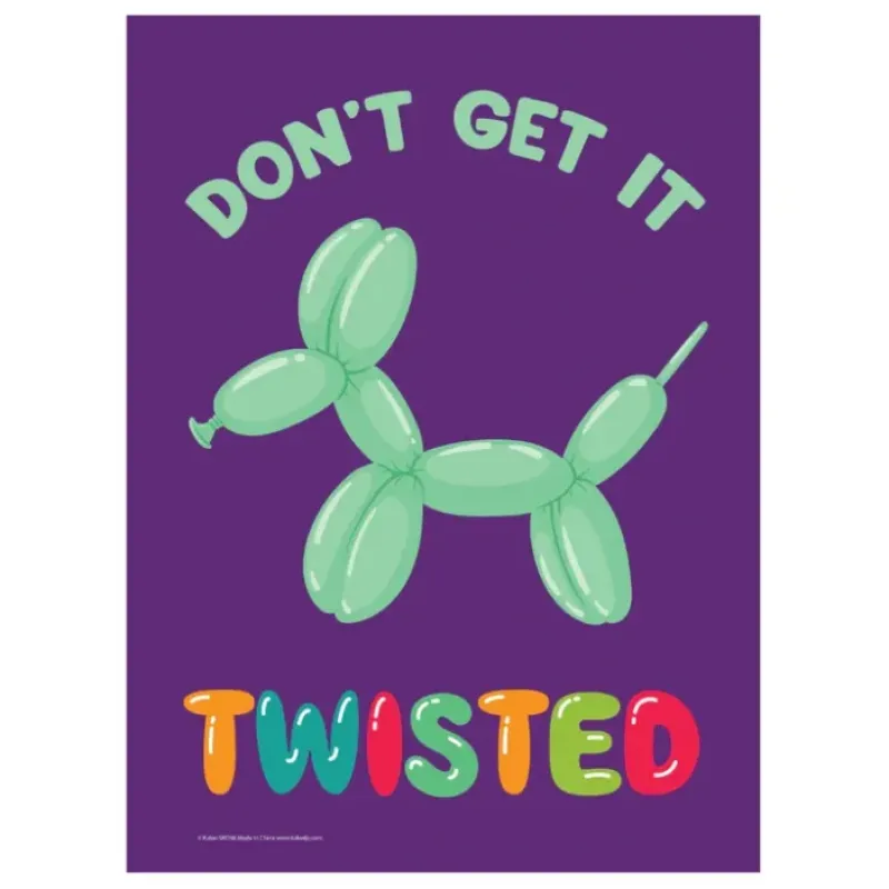 Egpull<Metal Tin Sign "Don't Get It Twisted" Funny Bedroom Office Home Wall Decor #H-11 - Miniature Marvels: Airplane Models & Painted Dice