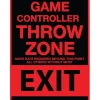 Egpull<Metal Tin Sign "Game Controller THROW ZONE" Bedroom Gamer Wall Decor #F-101 - Miniature Marvels: Airplane Models & Painted Dice