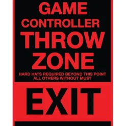 Egpull<Metal Tin Sign "Game Controller THROW ZONE" Bedroom Gamer Wall Decor #F-101 - Miniature Marvels: Airplane Models & Painted Dice