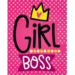 Egpull<Metal Tin Sign "GIRL BOSS" Bedroom Office Wall Hanging Decor #G-101 - Miniature Marvels: Airplane Models & Painted Dice