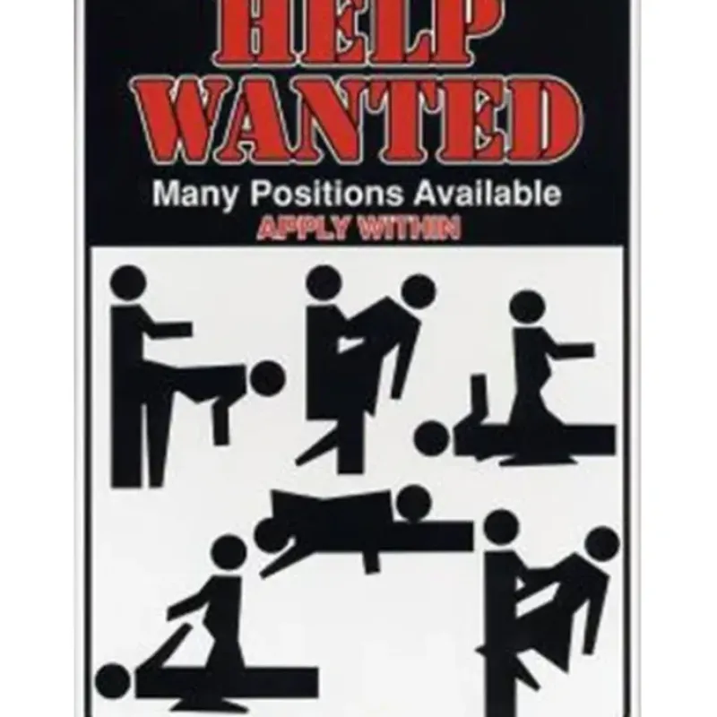 Egpull<Metal Tin Sign "Help Wanted - Many Positions Available" Adult Wall Decor #C-101 - Miniature Marvels: Airplane Models & Painted Dice