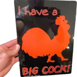 Egpull<Metal Tin Sign "I Have A Big Cock" Funny Adult GaG Wall Decor #A-101 - Miniature Marvels: Airplane Models & Painted Dice