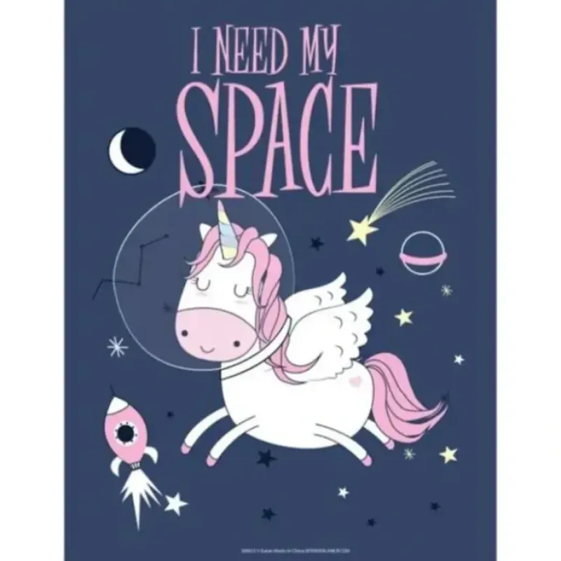 Egpull<Metal Tin Sign "I Need My Space" Unicorn Magical Bedroom Wall Decor #E-101 - Miniature Marvels: Airplane Models & Painted Dice