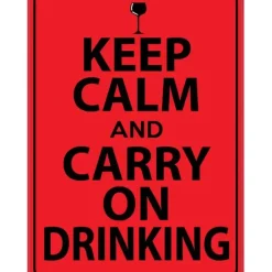 Egpull<Metal Tin Sign "Keep Calm & Carry on Drinking" Funny Kitchen Wall Decor #G-101 - Miniature Marvels: Airplane Models & Painted Dice