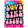 Egpull<Metal Tin Sign "LOVE * LIKE * JESUS" Pop Art Graffiti Tie-dye Wall Decor #G-101 - Miniature Marvels: Airplane Models & Painted Dice