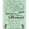 Egpull<Metal Tin Sign "Signs You are a Mermaid ..." Bedroom Home Office Wall Decor #H01 - Miniature Marvels: Airplane Models & Painted Dice