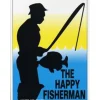 Egpull<Metal Tin Sign "THE HAPPY FISHERMAN" Funny Fish Blowjob Adult Wall Decor #C-101 - Miniature Marvels: Airplane Models & Painted Dice