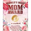 Egpull<Metal Tin Sign "World's Best Mom Award" Kitchen Home Wall Decor Gift #G-101 - Miniature Marvels: Airplane Models & Painted Dice