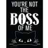 Egpull<Metal Tin Sign "You're Not the BOSS Of Me" Funny Cat Home Office Wall Decor #H-1 - Miniature Marvels: Airplane Models & Painted Dice
