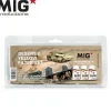 Paint<MIG Productions: Desert & Yellow Filter Set LTG AK-P264 - Miniature Marvels: Airplane Models & Painted Dice