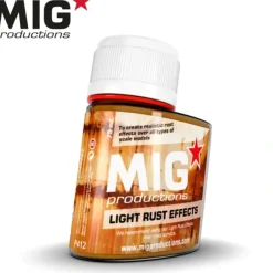 Paint<MIG Productions: Light Rust Effects 75ml LTG AK-P412 - Miniature Marvels: Airplane Models & Painted Dice
