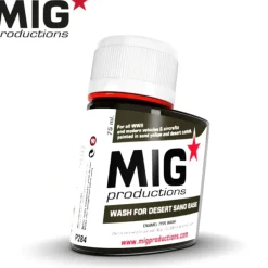 Paint<MIG Productions: Wash for Desert Sand Base 75ml LTG AK-P284 - Miniature Marvels: Airplane Models & Painted Dice