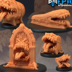 Miniature<Mimics Set - Miniature Marvels: Airplane Models & Painted Dice