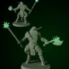 Miniature<Minotaur With Morning Star And Axe - Miniature Marvels: Airplane Models & Painted Dice