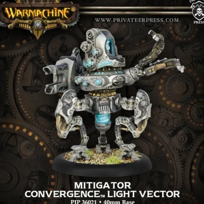 Miniature<Mitigator: Convergence of Cyriss - Light Vector PIP 36021 - Miniature Marvels: Airplane Models & Painted Dice