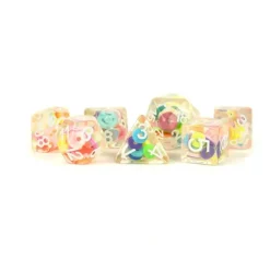 Dice<16mm Resin Poly Dice Set: Critical Loops MET 753 - Miniature Marvels: Airplane Models & Painted Dice