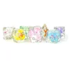 Dice<16mm Resin Poly Dice Set: Love Dice MET 749 - Miniature Marvels: Airplane Models & Painted Dice