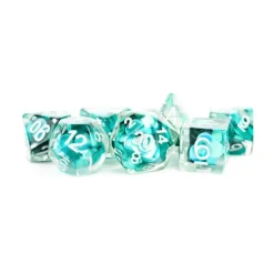 Dice<16mm Resin Poly Dice Set: Mermaid Scales MET 743 - Miniature Marvels: Airplane Models & Painted Dice