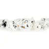 Dice<16mm Resin Poly Dice Set: Penguin Dice MET 741 - Miniature Marvels: Airplane Models & Painted Dice