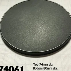 Shop All*80mm Round Gaming Base (4) RPR 74061 - Miniature Marvels: Airplane Models & Painted Dice