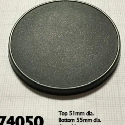Shop All*55mm Round Gaming Base (10) RPR 74050 - Miniature Marvels: Airplane Models & Painted Dice